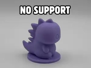 Tiny Chibi Dino – Support-Free Figurine