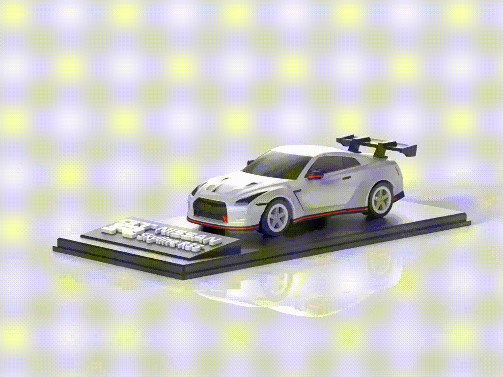 【Nissan】尼桑日产GT-R R35性能超跑 带底座/组装/轮胎可动