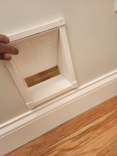 custom cat door for interior 2x4 or 2x6 walls. — Image 4 of 5