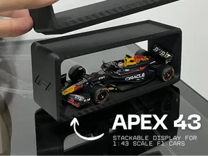 APEX43 · Stackable Display for 1:43 Scale F1 Cars