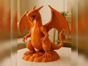 Low poly sharp charizard
