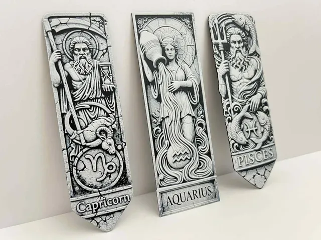 Zodiac - Capricorn, Aquarius, Pisces Bookmark — Фото 5 из 11