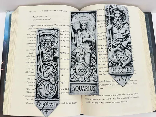 Zodiac - Capricorn, Aquarius, Pisces Bookmark — Фото 2 из 11