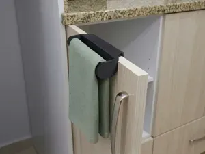 No Drill Cabinet Door Towel Holder