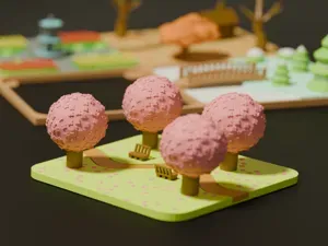Mini Spring Theme Diorama - Modular Grid