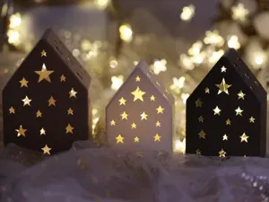 Christmas Village Light Magic – Star Window House