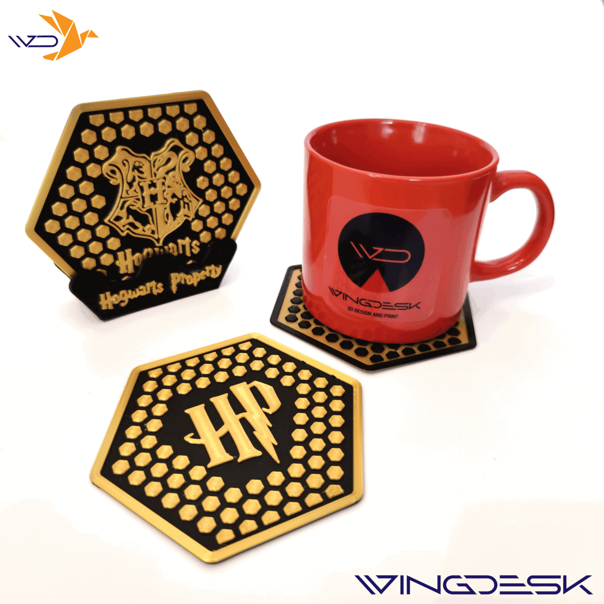 HARRY POTTER - HOGWARTS COASTERS