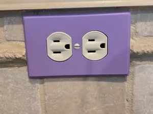 Outlet wall plate 1 to 5 gang