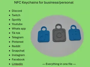 NFC Keychains for bussiness/personal/social media