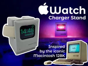 Macintosh Classic SE - Apple Watch Stand