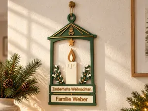 Personalisierbare Weihnachtslaterne mit Namen