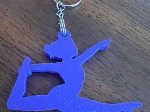 Gymnast Keychain