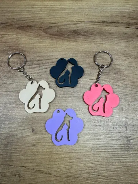 Porte-clés chien chat — Image 6 of 7