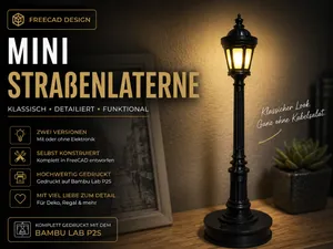 LED Deko Mini Straßenlaterne Vikorianisch