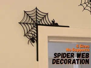 Spider Web Doorframe Corner | Halloween Decoration