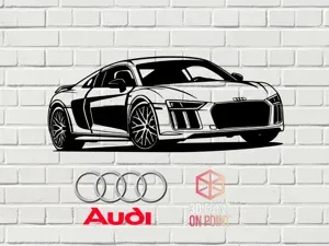 AUDI R8 2017 - 2D WALL ART