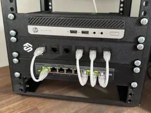 6-Port Keystone-RJ45-Panel für 10-Zoll-Rack – 1U