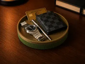 Japandi Circular Catch All Tray