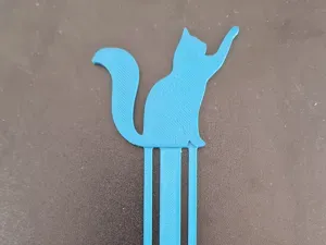 Cute Cat Bookmark 3D Printing