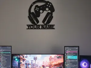 Personalisierbares Gamer Schild