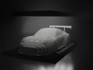Porsche 911 RSR Layered Sculpture