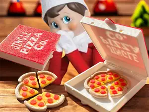 Mini Pizza and Box for Elf on the Shelf