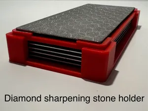 Diamond sharpening stone holder