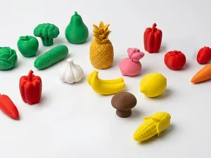 Toy‑Style Fruit & Veggie Set (19 Models)