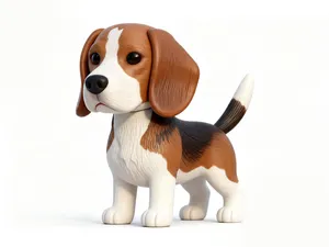 Beagle Figurine – Cute Standing Dog Model