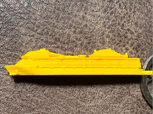 Cruise ship keychain (inspired by MSC Cruises)