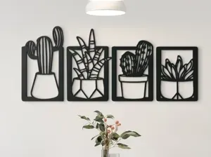 Cactus 3D Wall Art