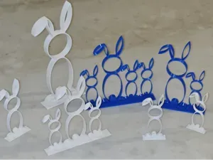 Bunny Family Decor – Print Your Family as Bunnies!