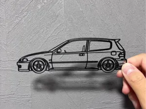 JDM Custom Car Wall Art HONDA CIVIC EG6 SIR2