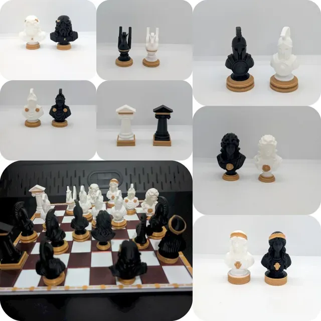 Greek Glory – 3D Printed Chess Set — Фото 12 из 14