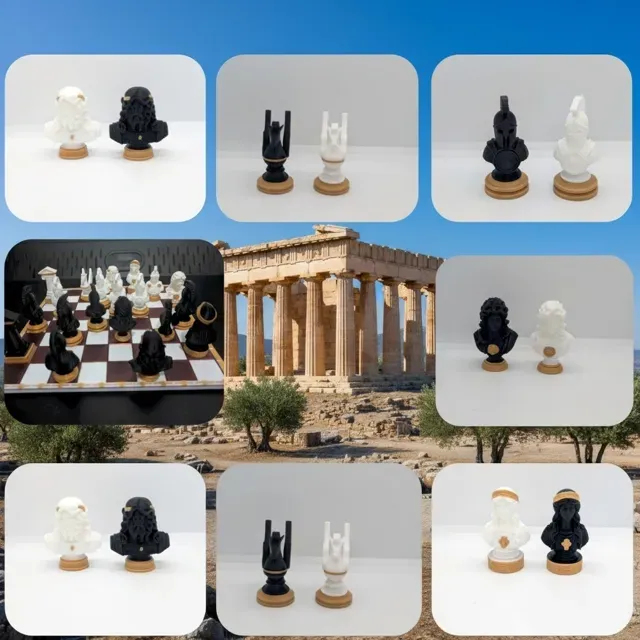 Greek Glory – 3D Printed Chess Set — Фото 13 из 14