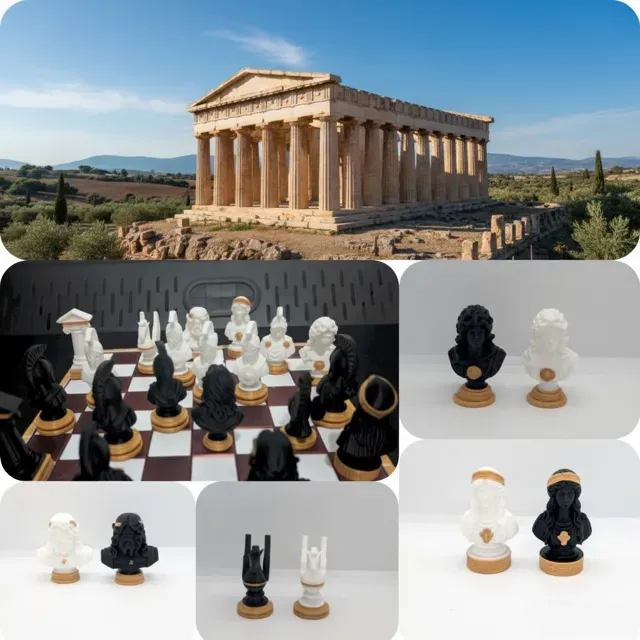 Greek Glory – 3D Printed Chess Set — Фото 14 из 14