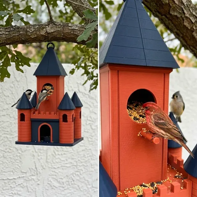 Medieval Castle Birdhouse & Feeder — Фото 5 из 14