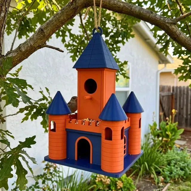Medieval Castle Birdhouse & Feeder — Фото 10 из 14
