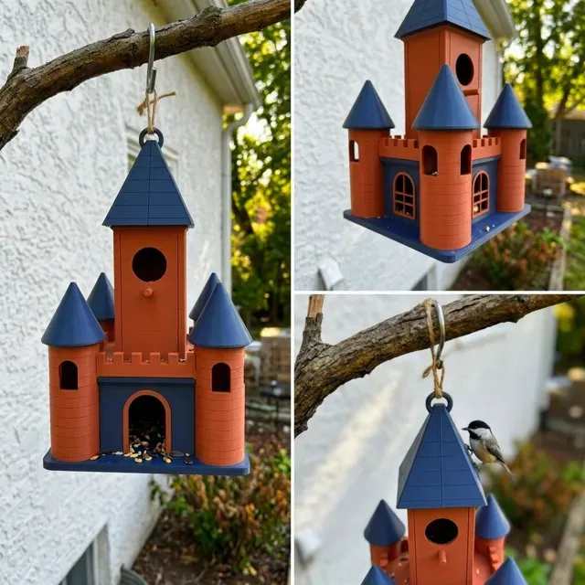 Medieval Castle Birdhouse & Feeder — Фото 3 из 14