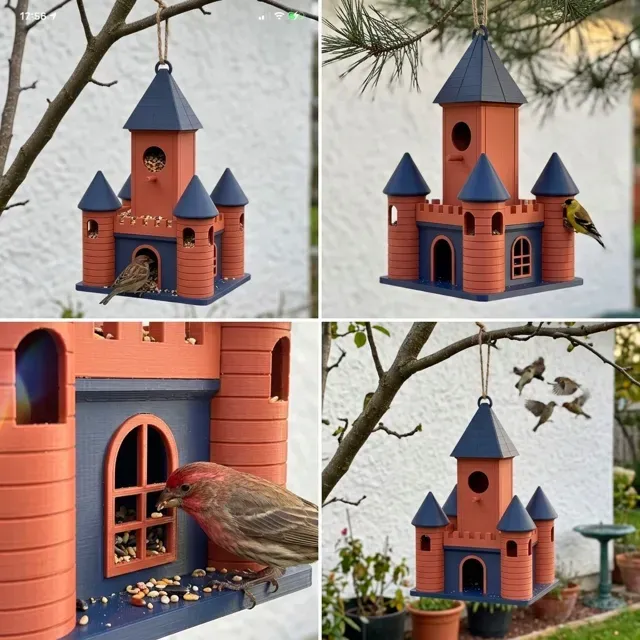 Medieval Castle Birdhouse & Feeder — Фото 13 из 14