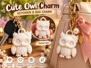 Cute Owl Keychain & Bag Charm