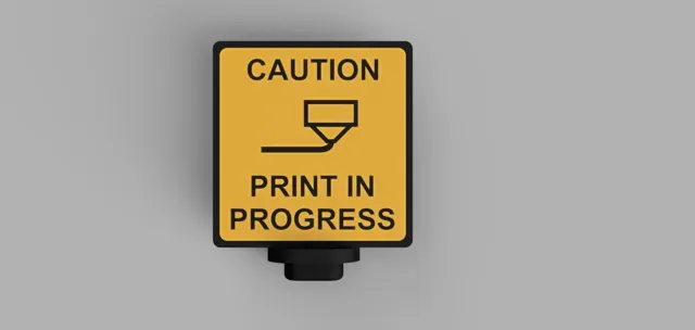 PRINT IN PROGRESS plug for P1S - P1P - P1 hole - Low Purge — Image 2 of 2