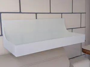 Simple Bathroom Shelf - With Lip