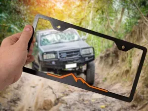 Mountain Peak License Plate Frame – Minimal