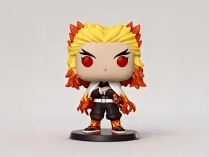 炼狱杏寿郎-鬼灭之刃动漫周边手办-Funko丰高POP涂色玩具