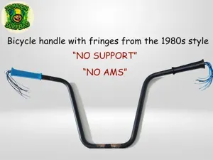 Handlebar grip with fringes from the 1980s style