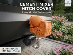 Cement Mixer Truck Tow Hitch Cover
