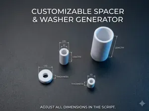 Ultimate Parametric Spacer & Standoff (Customizer)