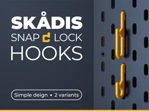 IKEA Skadis Easy Hooks - Snap Lock!