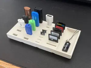 USB / USB-C / SD / MICRO SD - Gridfinity - 1x3